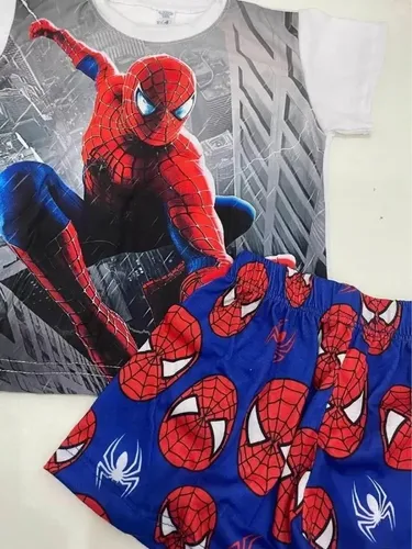  Marvel Conjunto de pijama de Spiderman para niños, 4