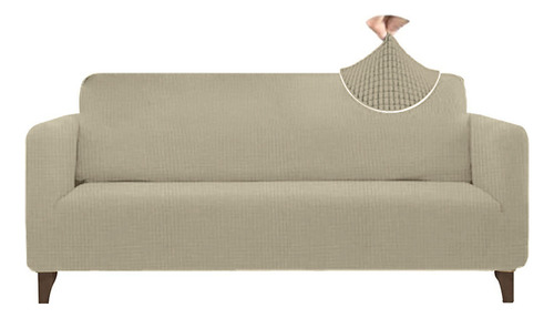 Protector Cubre Sala Ajustable Stretch Fit Elástico 3 Piezas Arena