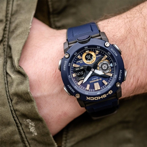 Relógio Casio G-shock Carbon Core Guard Ga-2000-2adr Azul