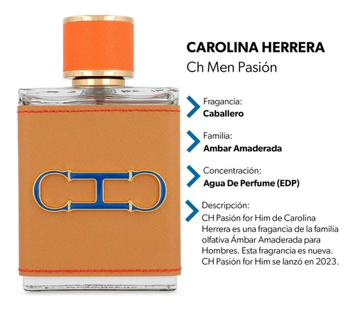 Perfume Ch Men Pasión/ Carolina Herrera