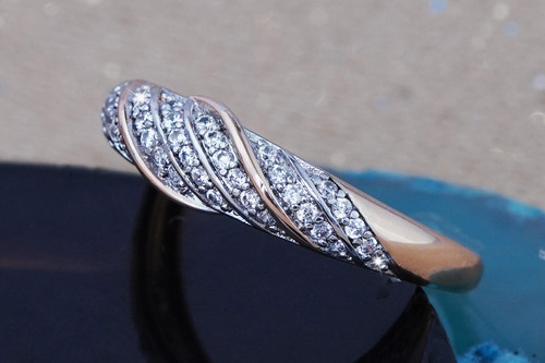 Imagen 6 de 9 de Anillo Compromiso Oro 18k Lujo Exquisito Fino Regalo Dama