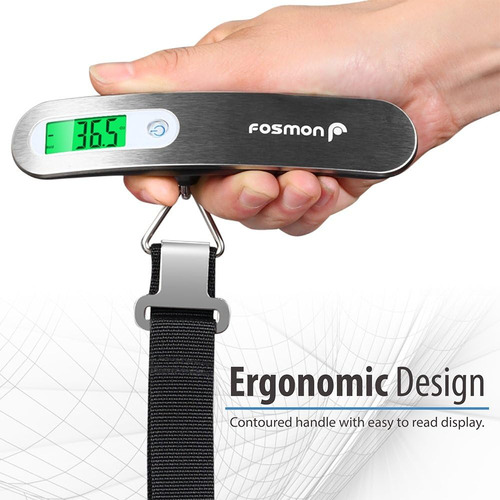 Digital Hanging Luggage Scale Lcd Backlight Tare Functi...