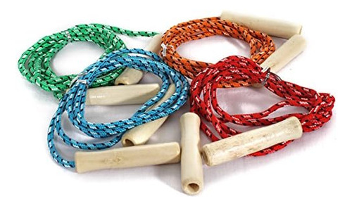 Constructive Playthings - Cuerda De Madera Para Saltar  Los 