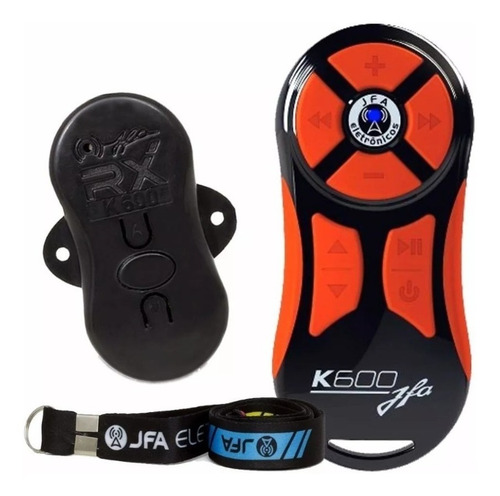 Imagem 1 de 5 de Controle Longa Distancia Jfa K600 Preto Com Laranja