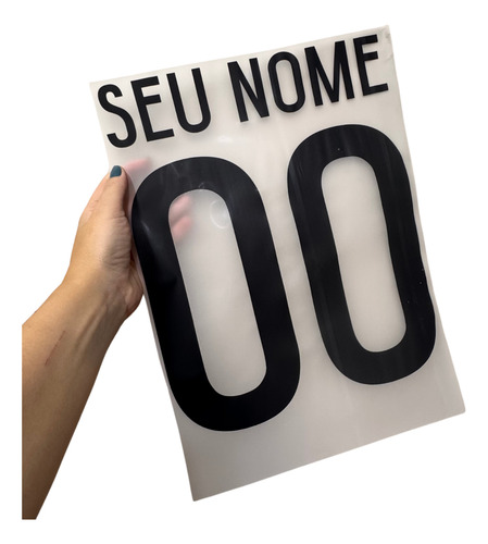 5 Kit Nome + Número Termocolante Personalizado Camisa Time