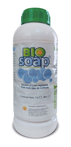 Bio Soap 1 Litro Jabón Potásico Insecticida Orgánico 