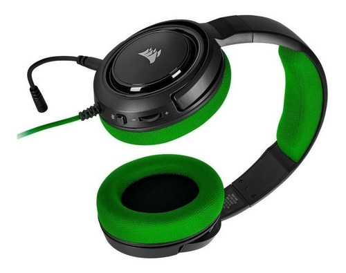 Imagen 4 de 4 de Auriculares gamer Corsair HS35 Stereo green