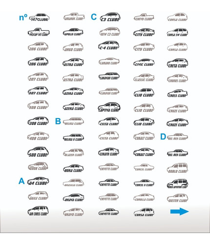 2 Adesivos Decorativos Parabrisa Vw Saveiro Clube - Ceg3