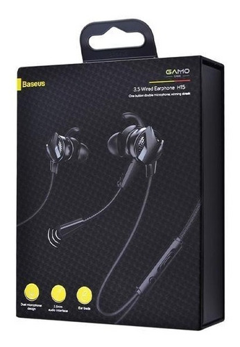 Imagen 5 de 5 de Audifonos Gamer Entrada 3.5mm Gamo H15 Sonido Hi Fi Baseus