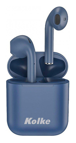 Auriculares Tws Kolke Con Mic Caja De Carga Inalámbrica  Color Azul