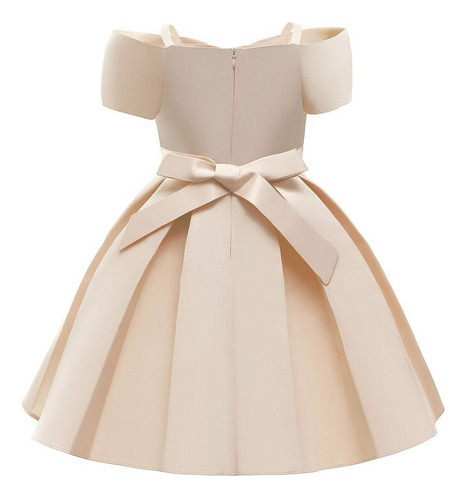 Vestido U Para Niñas Pequeñas, Color Sólido, Temperamento B