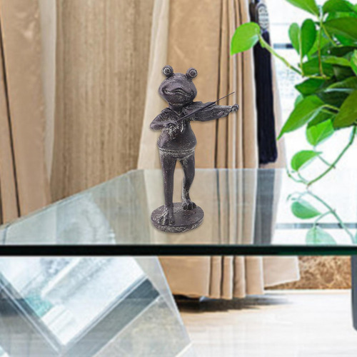 Estatua De Rana De Jardín, Figura Decorativa De Resina Para