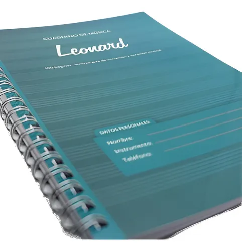 Cuaderno Pentagramado Leonard 100 Páginas Espiralado