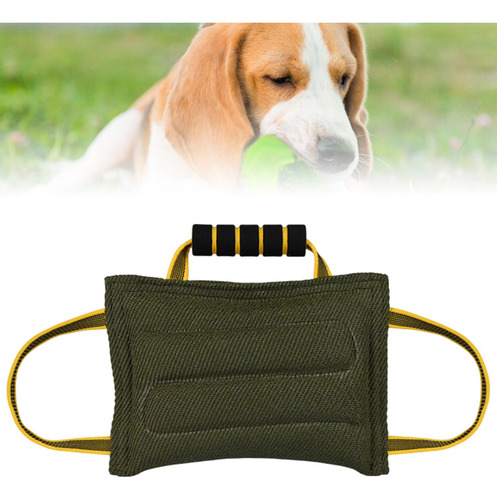 Dog Tug Toy Dog Bit Bit Tug Toy Mording Resistente Verde