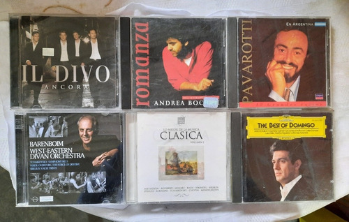 Cd's Música Opera Clásica Bocelli Pavarotti Barenboim X 6