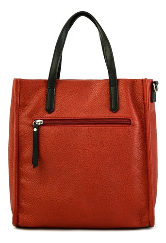 Cartera Zebre Mujer Amphora Color Rojo Diseño De La Tela Liso