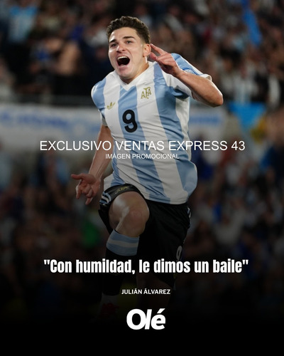 Diario Olé 26/03/2025 Argentina 4 Brasil 1 Edición Completa