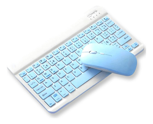 Kit Teclado E Mouse Sem Fio Al-313d Azul - Altomex