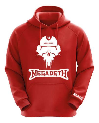 Polerón Rojo Megadeth Diseño 1