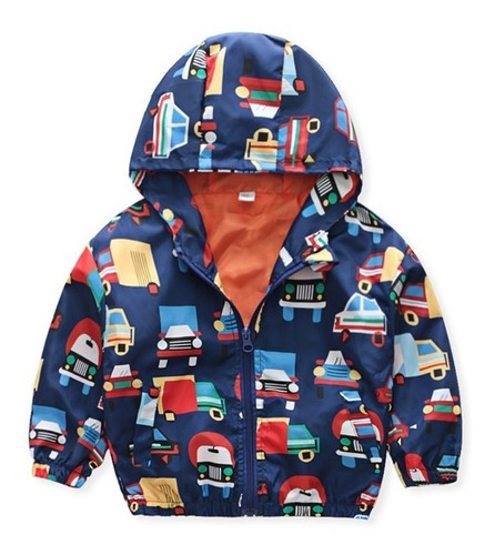 Campera Impermeable Para Bebé Con Capucha 6-7años