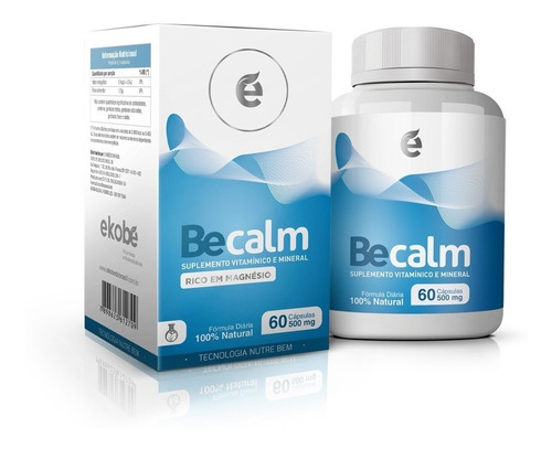 Becalm - Controle Do Estresse - 1 Frasco - 60 Capsulas