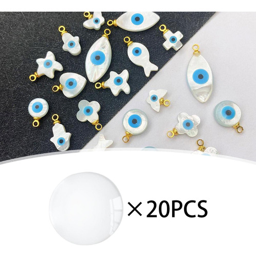 6 Conjunto De Cabujones De Cristal Para Crear Joyas 6 Piezas