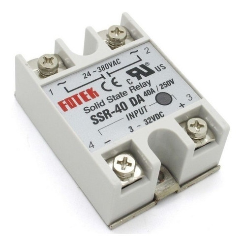 Imagen 1 de 6 de Rele De Estado Solido Ssr-40 Da 40a 24-380vac Fotek Arduino