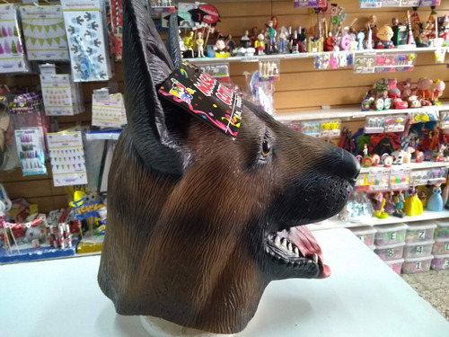 Imagen 4 de 5 de Mascara Careta Perro Ovejero Latex Halloween