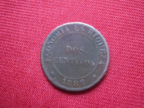 Chile 2 Centavos 1886 