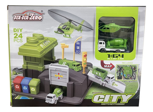 Set Estacion City Garage C/ Helicoptero Ar1 38008 Ellobo