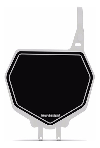 Placa Porta Numeros Motocross-enduro Pro Tork Blanco-negro