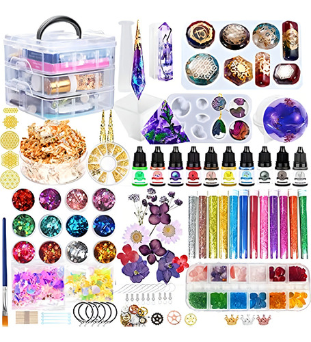 Kit De Moldes De Resina Para Principiantes - 125pcs Contiene