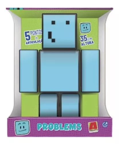 Boneco Problems r Minecraft Articulado 35cm Algazarra