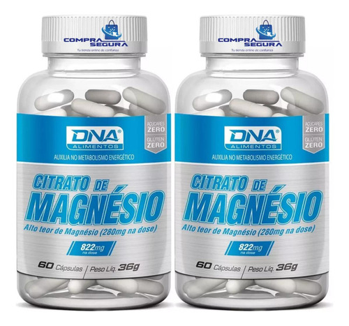 Citrato De Magnesio Cápsulas 120 Cápsulas