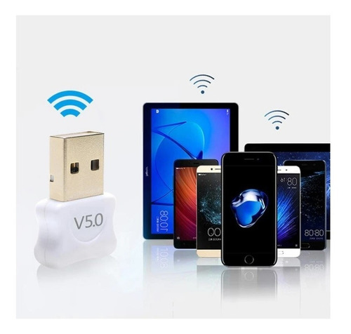 Imagen 7 de 7 de Adaptador Emisor Receptor Bluetooth 5.0 Usb Dongle Pc Laptop
