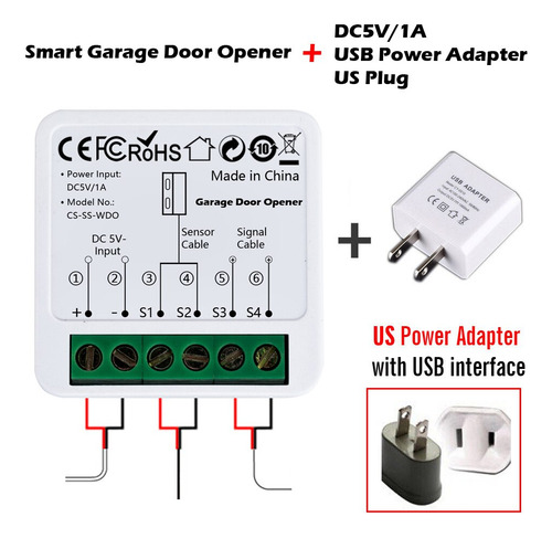 Wifi Smart Garage Door Opener Tuya App Módulo De Control