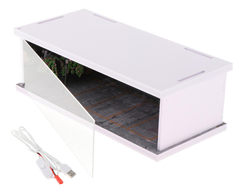 Contenedor De Vitrina De Garaje A Escala 1/64 Con Estilo C