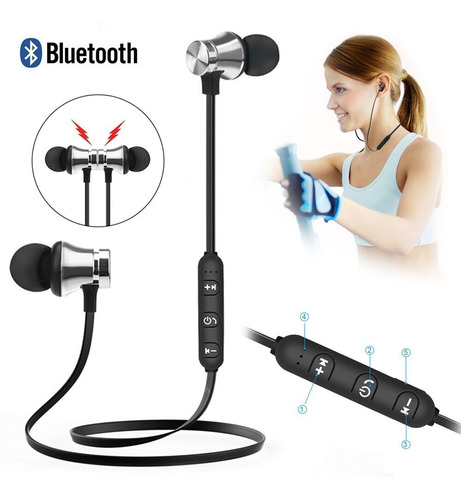 Audifonos Bluetooth Manos Libre Sport Magnético Recargable