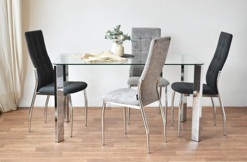 Silla Viena Minimalista Pack 4 Unid Chenille