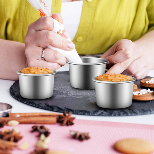 Moldes Para Tartas Pequeños, Antiadherentes, 4 Unidades, Con