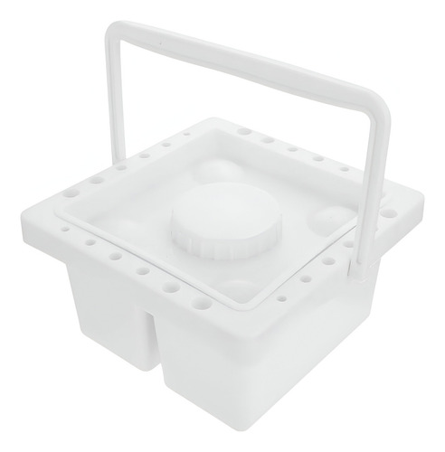 Balde De Plástico Para Lavar Pincel Keramik Quadrado 13x13cm Cor Variada