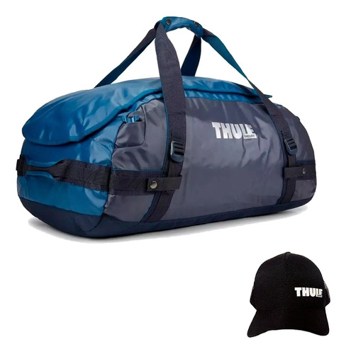 Bolsa De Viagem Thule Chasm 70 L Azul + Brinde Boné