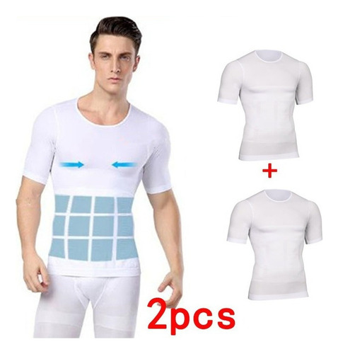 Camisa De Compresión Para Postura Masculina, 2 Piezas