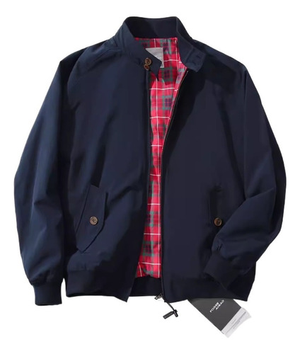 Chamarra Harrington Retro Casual De P