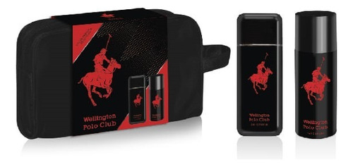 Set Edp Wellington Polo Club Black 90 Ml + Desodorante 150 M