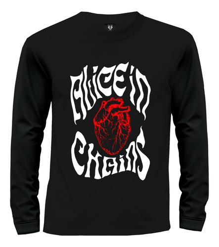 Camiseta Camibuzo Rock Metal Alice In Chains Heart