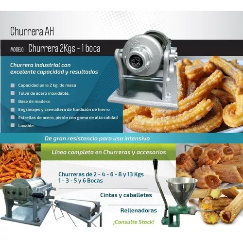 Churrera Manual 4 Kg Maquina De Churros Arean 3 Bocas