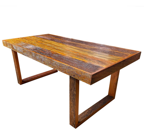 Mesa Sala De Jantar Em Madeira Maciça De Demolição Rústica