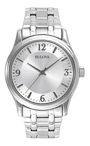 Reloj Bulova Hombre Clásico De Acero Mod 96a000