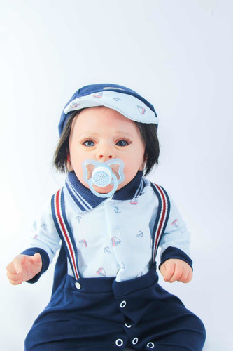 Imagem 1 de 10 de Bebe Reborn Menino Corpo Inteiro Vinil Siliconado (v - A)